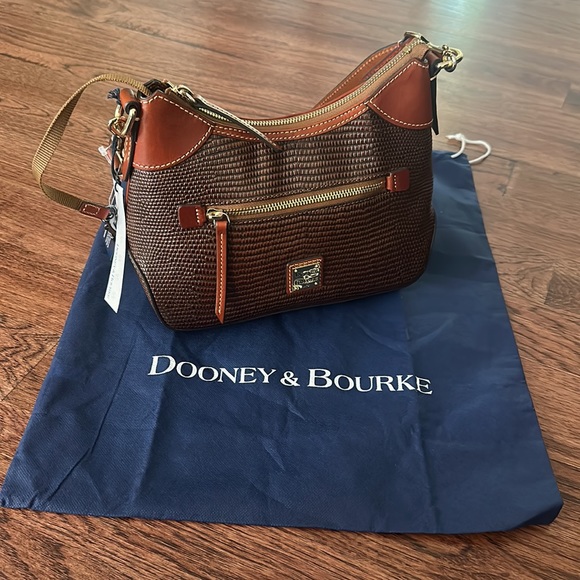 Dooney & Bourke Embossed Lizard Small Hobo - Picture 2 of 9